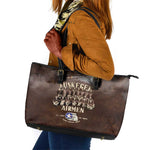 Remembering the Red Tail Heroes Leather Tote Bag Tuskegee Airmen Legacy Retro Style - African Pride