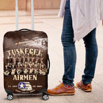 Remembering the Red Tail Heroes Luggage Cover Tuskegee Airmen Legacy Retro Style - African Pride