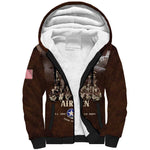 Remembering the Red Tail Heroes Sherpa Hoodie Tuskegee Airmen Legacy Retro Style - African Pride