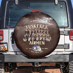 Remembering the Red Tail Heroes Spare Tire Cover Tuskegee Airmen Legacy Retro Style - African Pride