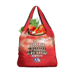 Remembering the Red Tail Heroes Grocery Bag Tuskegee Airmen Legacy - Red - African Pride