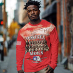 Remembering the Red Tail Heroes Long Sleeve Shirt Tuskegee Airmen Legacy - Red - African Pride
