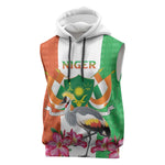 Afro Niger Sannu Sleeveless Hoodie Coat Of Arms - African Pattern - African Pride