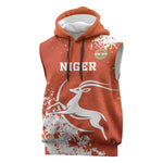 Custom Afro Niger Football Sleeveless Hoodie We Are Champions - African Pride