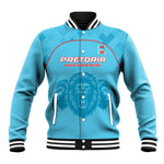 Custom Afro South Africa Cricket Baseball Jacket Roar Saam More - This Is Pretoria
