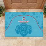 Custom Afro South Africa Cricket Rubber Doormat Roar Saam More - This Is Pretoria