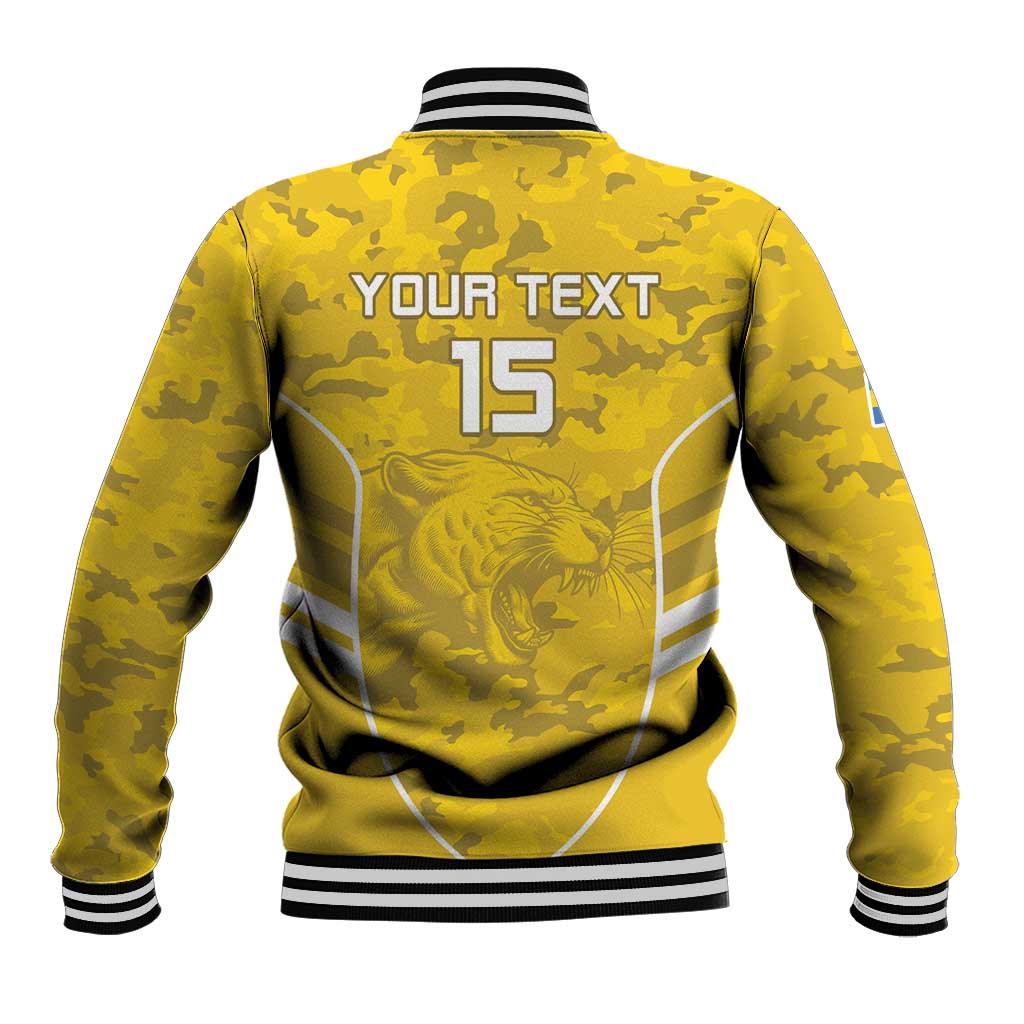 Custom Gabon Football Baseball Jacket Go Les Pantheres