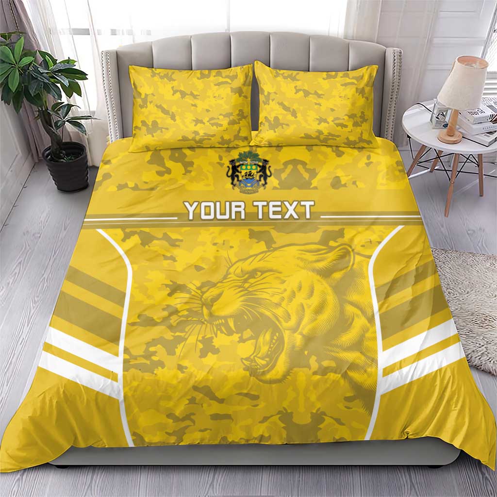 Custom Gabon Football Bedding Set Go Les Pantheres