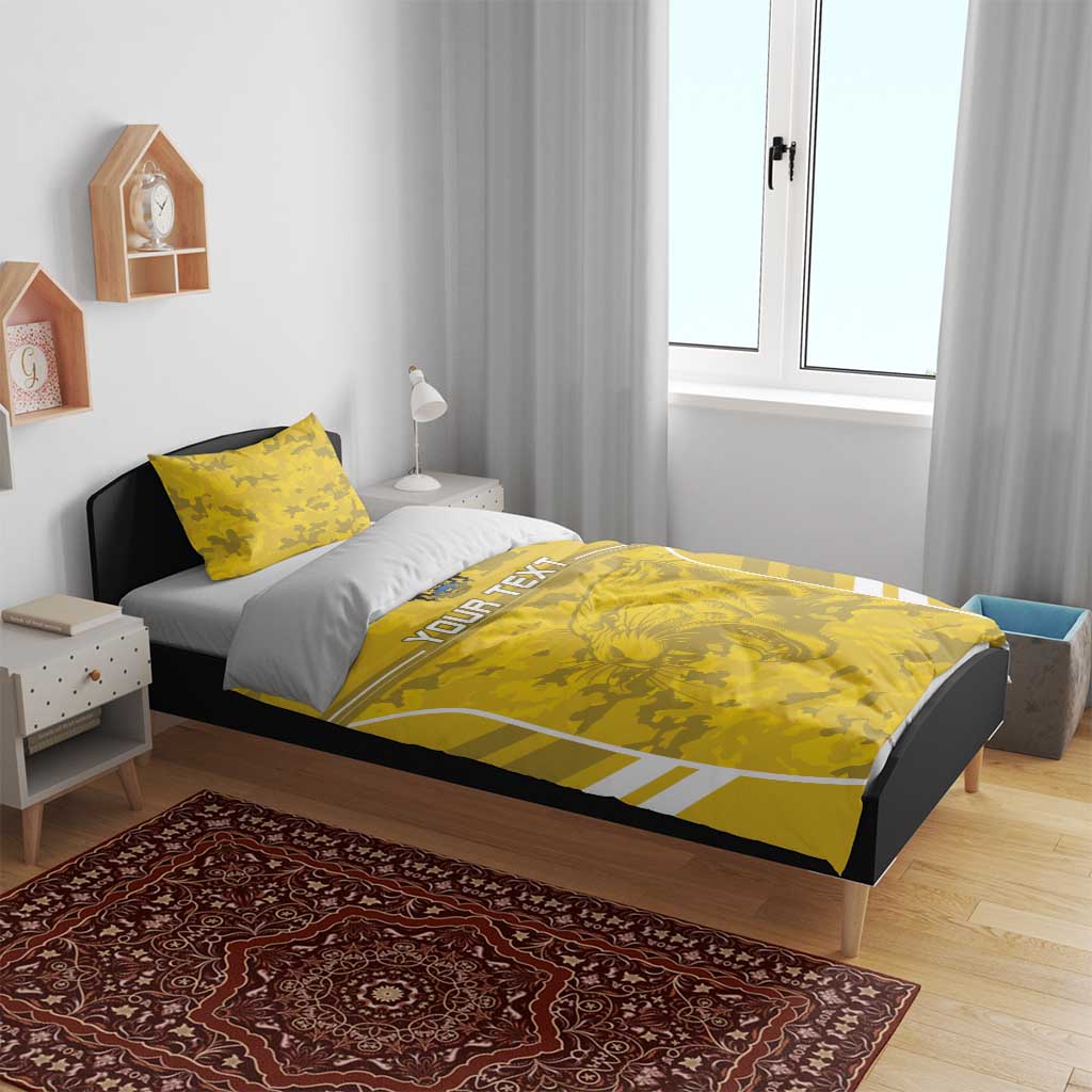 Custom Gabon Football Bedding Set Go Les Pantheres