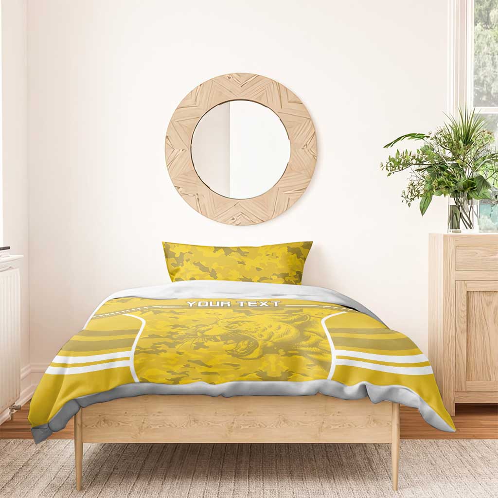 Custom Gabon Football Bedding Set Go Les Pantheres