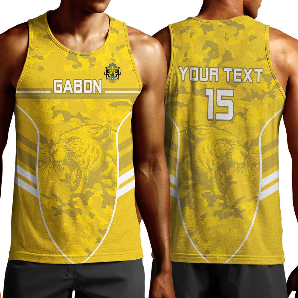 Custom Gabon Football Men Tank Top Go Les Pantheres