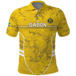 Custom Gabon Football Polo Shirt Go Les Pantheres