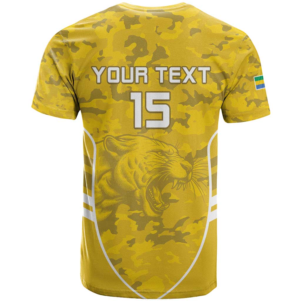 Custom Gabon Football T shirt Go Les Pantheres