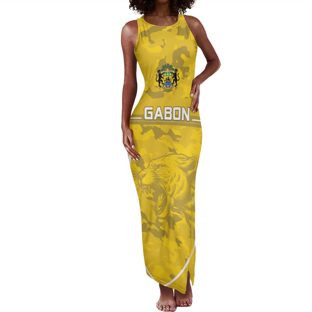 Custom Gabon Football Tank Maxi Dress Go Les Pantheres
