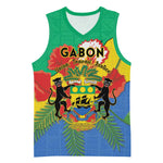 Personalised Afro Gabon Basketball Jersey Gabonese Union Travail and Justice - African Pride