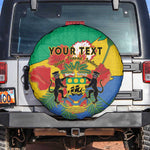 Personalised Afro Gabon Spare Tire Cover Gabonese Union Travail and Justice