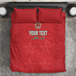 Custom Morocco Football Bedding Set Allez les Lions de lAtlas