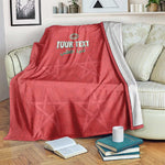 Custom Morocco Football Blanket Allez les Lions de lAtlas