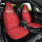 Custom Morocco Football Car Seat Cover Allez les Lions de lAtlas