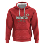 Custom Morocco Football Hoodie Allez les Lions de lAtlas