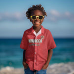 Custom Morocco Football Kid Hawaiian Shirt Allez les Lions de lAtlas