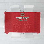 Custom Morocco Football Tablecloth Allez les Lions de lAtlas