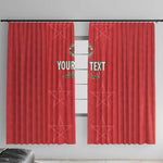 Custom Morocco Football Window Curtain Allez les Lions de lAtlas