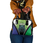 Personalised Afro Lesotho Shoulder Handbag Black Rhinoceros Aloe Polyphylla LT15