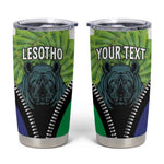 Personalised Afro Lesotho Tumbler Cup Black Rhinoceros Aloe Polyphylla