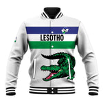 Custom Lesotho Football Baseball Jacket Go Likuena Go