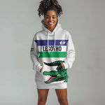 Custom Lesotho Football Hoodie Dress Go Likuena Go