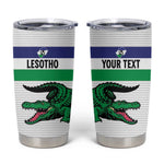 Custom Lesotho Football Tumbler Cup Go Likuena Go