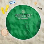 Custom Comoros Football Beach Blanket Go Les Coelacantes