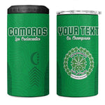 Custom Comoros Football 4 in 1 Can Cooler Tumbler Go Les Coelacantes