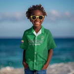 Custom Comoros Football Kid Hawaiian Shirt Go Les Coelacantes