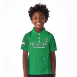 Custom Comoros Football Kid Polo Shirt Go Les Coelacantes