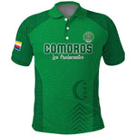 Custom Comoros Football Polo Shirt Go Les Coelacantes