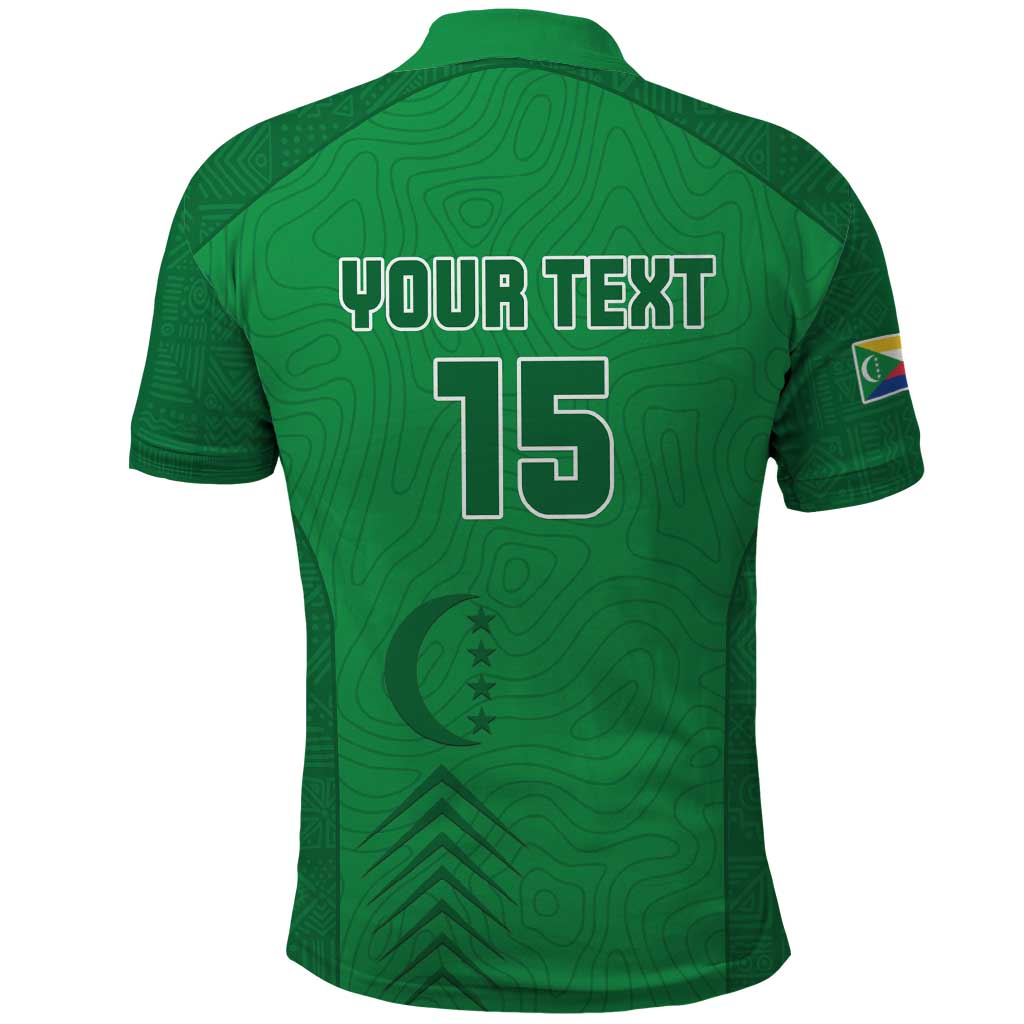 Custom Comoros Football Polo Shirt Go Les Coelacantes