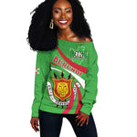 Personalized Burundi Off Shoulder Sweater 63rd Anniversary of Independence