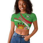 Personalized Burundi Raglan Cropped T shirt 63rd Anniversary of Independence