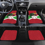Personalized Jamhuri ya Burundi Car Mats Lion With Coat Of Arms - Flag Style