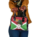 Personalized Jamhuri ya Burundi Shoulder Handbag Lion With Coat Of Arms - Flag Style