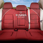 Tunisia Football Back Car Seat Cover Eagles of Carthage Go Champion - Red Color - African Pride