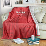 Tunisia Football Blanket Eagles of Carthage Go Champion - Red Color - African Pride