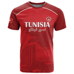 Custom Tunisia Football T shirt Eagles of Carthage Go Champion - Red Color - African Pride