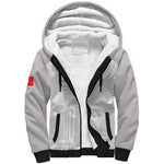 Custom Tunisia Football Sherpa Hoodie Eagles of Carthage Go Champion - White Color - African Pride