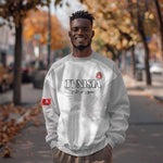 Custom Tunisia Football Sweatshirt Eagles of Carthage Go Champion - White Color - African Pride