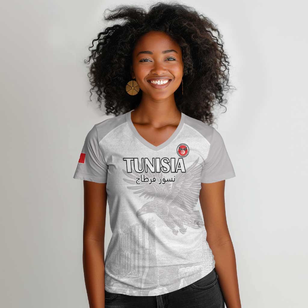 Afro Basketball Tunisia Custom Raglan Cropped T shirt Go Eagles of Carthage LT15