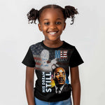 Black Americans Happy MLK Day Kid T shirt I Have A Dream