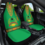 Personalised Afro Guinea Bissau Car Seat Cover Dashiki With Coat Of Arms